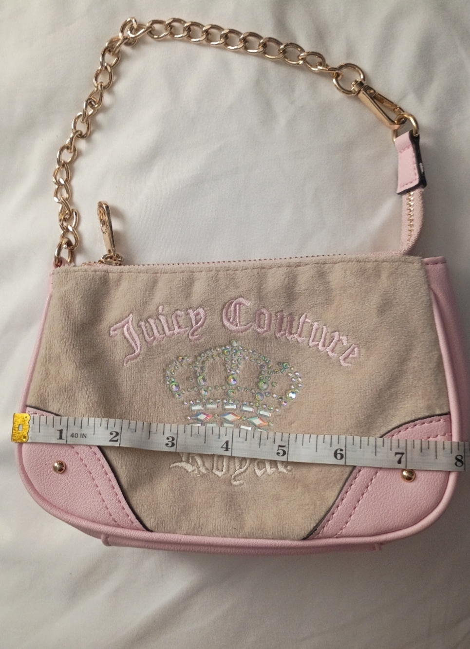 Juicy Couture Pink and Tan Mini Bag - Picture 3 of 9